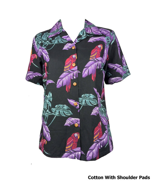 Jungle Bird Women's Hawaiian Camp Shirt