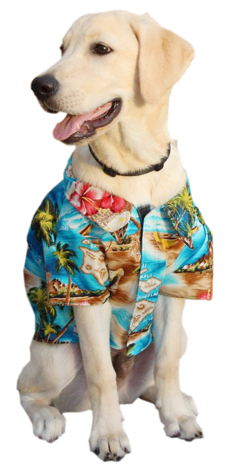 RJC Hibiscus Hawaiian Islands Matching Family Shirt for Dogs