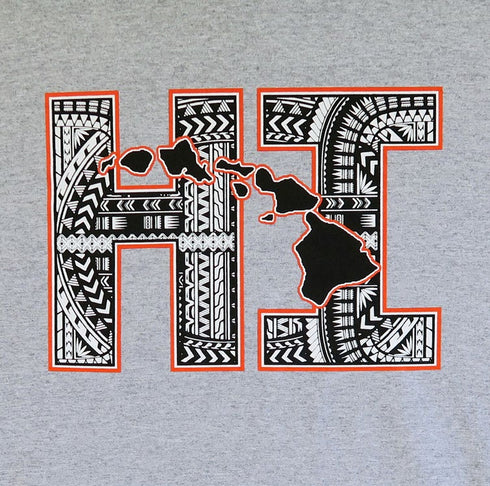 Tapa HI Block Screenprinted Hawaiian T-Shirt