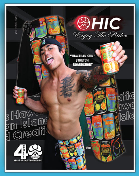 Hawaiian Island Creations (HIC) 21" Hawaiian Passion 8 Way Stretch Boardshorts