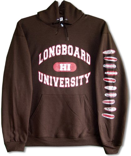 Unisex Hooded Sweatshirt - Longboard University Hawaii/Maui Cotton Fleece Sweatshirt