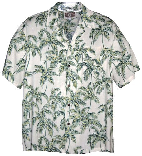 RJC Mens Palm Trees Rayon Shirt