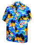 Pacific Legend Mens Brilliant Hawaiian Island Sunset Shirt