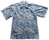 Made in USA - Go Barefoot Men's Island Palms Reverse Aloha Shirt