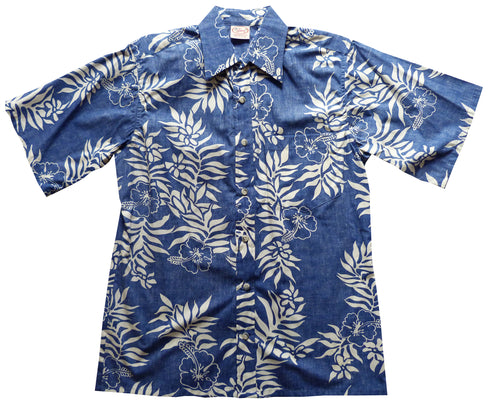 Made in USA - Go Barefoot Men's Mini Tahitian Reverse Aloha Shirt