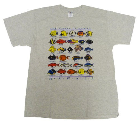 RJC Men's The Fishes of Hawaii Hawaiian Tshirt - Hawaii Imprint