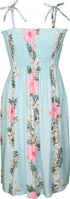 Paradise Lei Panel Women's Hawaiian Smocked Dress