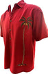 Bamboo Cay Single Palm Merry Christmas Embroidered Shirt