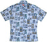 RJC Mens Polynesian Tiki Ocean Fish Reverse Shirt