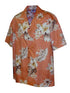 Pacific Legend Mens Plumeria Hibiscus Feather Fern Shirt