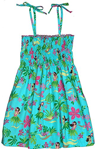 RJC Girls Hula Girl Fun Elastic Tube Top Sundress
