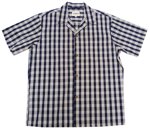 Men's Classic Hawaiian Paniolo Palaka Plaid Shirt
