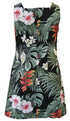 Hibiscus Heliconia Women's A-Line Hawaiian Short Tank Dress
