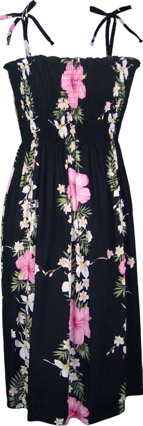 Paradise Lei Panel Women's Hawaiian Smocked Dress