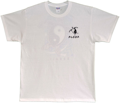 Ying Yang Turtle Screenprinted Hawaiian T-Shirt