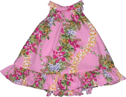 RJC Baby Girls Paradise Garden Lei Halter Dress 2pc Set