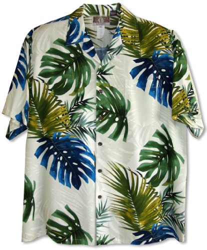 RJC Mens Monstera Fern Rayon Shirt