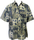 Made in USA - Go Barefoot Men's Square Tapa Reverse Aloha Shirt