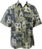 Made in USA - Go Barefoot Men's Square Tapa Reverse Aloha Shirt