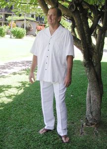 Mens White Linen Rayon Drawstring Pants Sizes S-2X