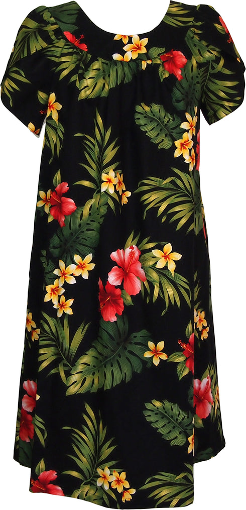 RJC Women's Tropical Summer Hibiscus Muumuu Dress