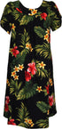 RJC Women's Tropical Summer Hibiscus Muumuu Dress