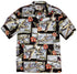 RJC Mens Hibiscus Fighter Airplane Shirt