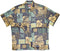 RJC Mens Bold Hawaiian Leaf Reverse Shirt