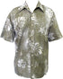 Made in USA - Go Barefoot Men's Ape Leaf Reverse Aloha Shirt