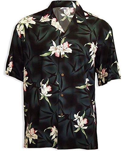 Two Palms Men's Midnight Orchid Rayon Shirt