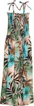 Watercolor Tropics Women's Hawaiian Smocked Dress