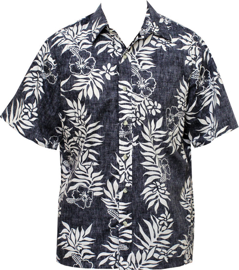 Made in USA - Go Barefoot Men's Mini Tahitian Reverse Aloha Shirt