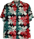 RJC Mens Hawaiian Christmas Snowflake Rayon Shirt