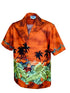 Pacific Legend Mens Motorcycle Hawaiian Sunset Shirt