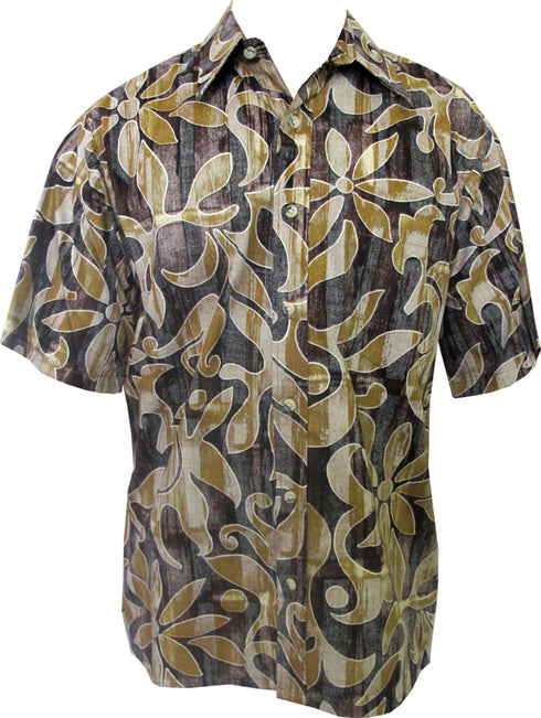 Made in USA - Go Barefoot Men's Classic Hombre Pareau Reverse Aloha Shirt