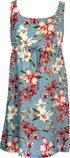 Divine Orchid Women's Empire Tie Front Hawaiian Dress (Regular Fit)