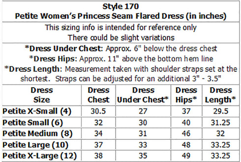 Tiare Women's Princess Seam Flared Hawaiian Dress (Petite Size)