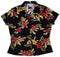 Two Palms Women's Mini Hibiscus Fitted Blouse