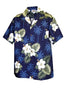 Pacific Legend Men's White Hibiscus Monstera Shirt