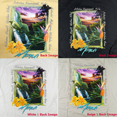 Maui Destinations Screenprinted Hawaiian T-Shirt