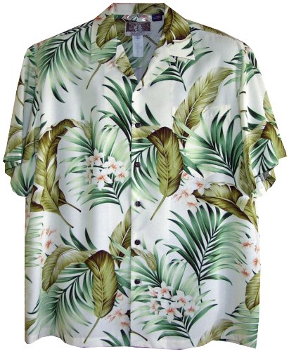 RJC Mens Plumeria Paradise Rayon Shirt