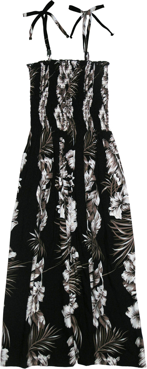 Fern Leaf Garden Women's Hawaiian Smocked Dress