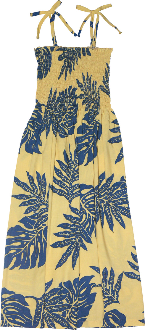 Embolden Leaf Women's Hawaiian Smocked Dress