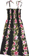 Hibiscus Plumeria Panel Women's Hawaiian Smocked Dress