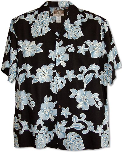 RJC Mens Bold Hibiscus Rayon Shirt