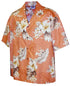 Pacific Legend Womens Plumeria Hibiscus Feather Fern Camp Shirt