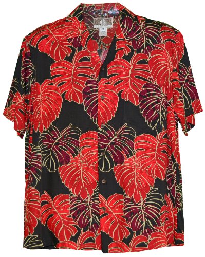 RJC Mens Christmas Leaf Rayon Shirt