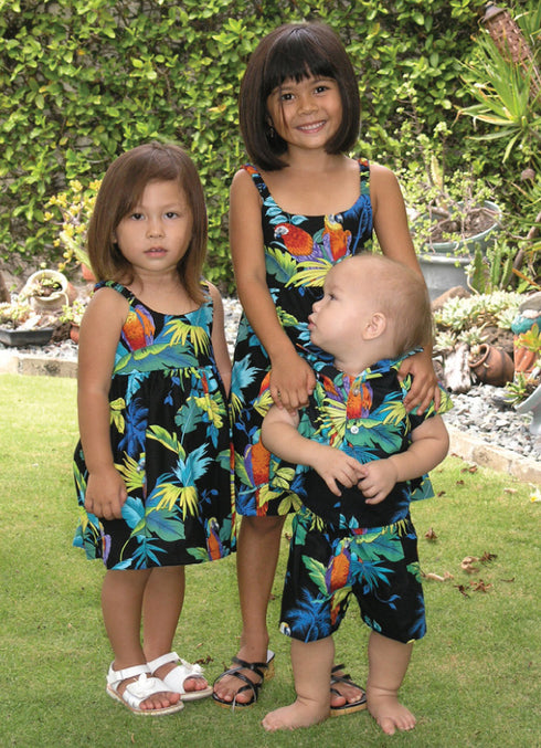 RJC Girls Jungle Parrot Bungee Dress