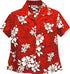 Pacific Legend Women's Shadow White Hibiscus Fitted Shirt