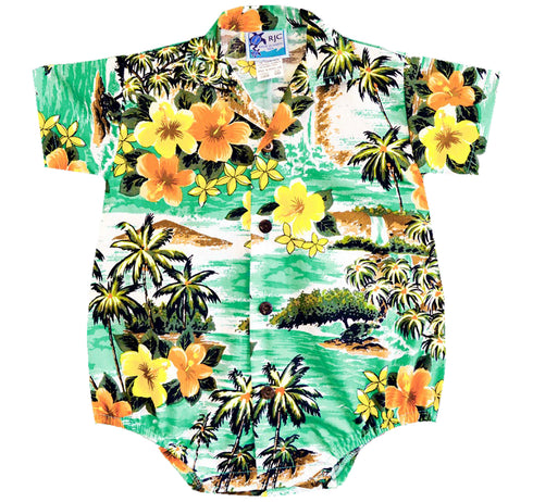 Island Hibiscus RJC Hawaiian Boys Onesie
